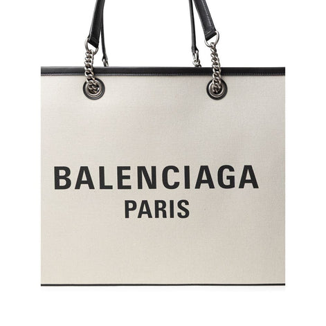 Balenciaga Gray Cotton Tote Bag