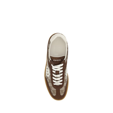 Gucci Brown Calf Leather Bos Taurus Low Top Sneakers