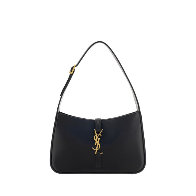 Saint Laurent Black Calf Leather Bos Taurus Shoulder Bag