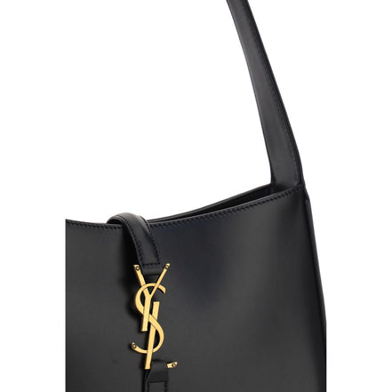 Saint Laurent Black Calf Leather Bos Taurus Shoulder Bag