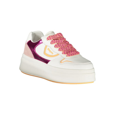 Blauer White Polyurethane Women Sneaker