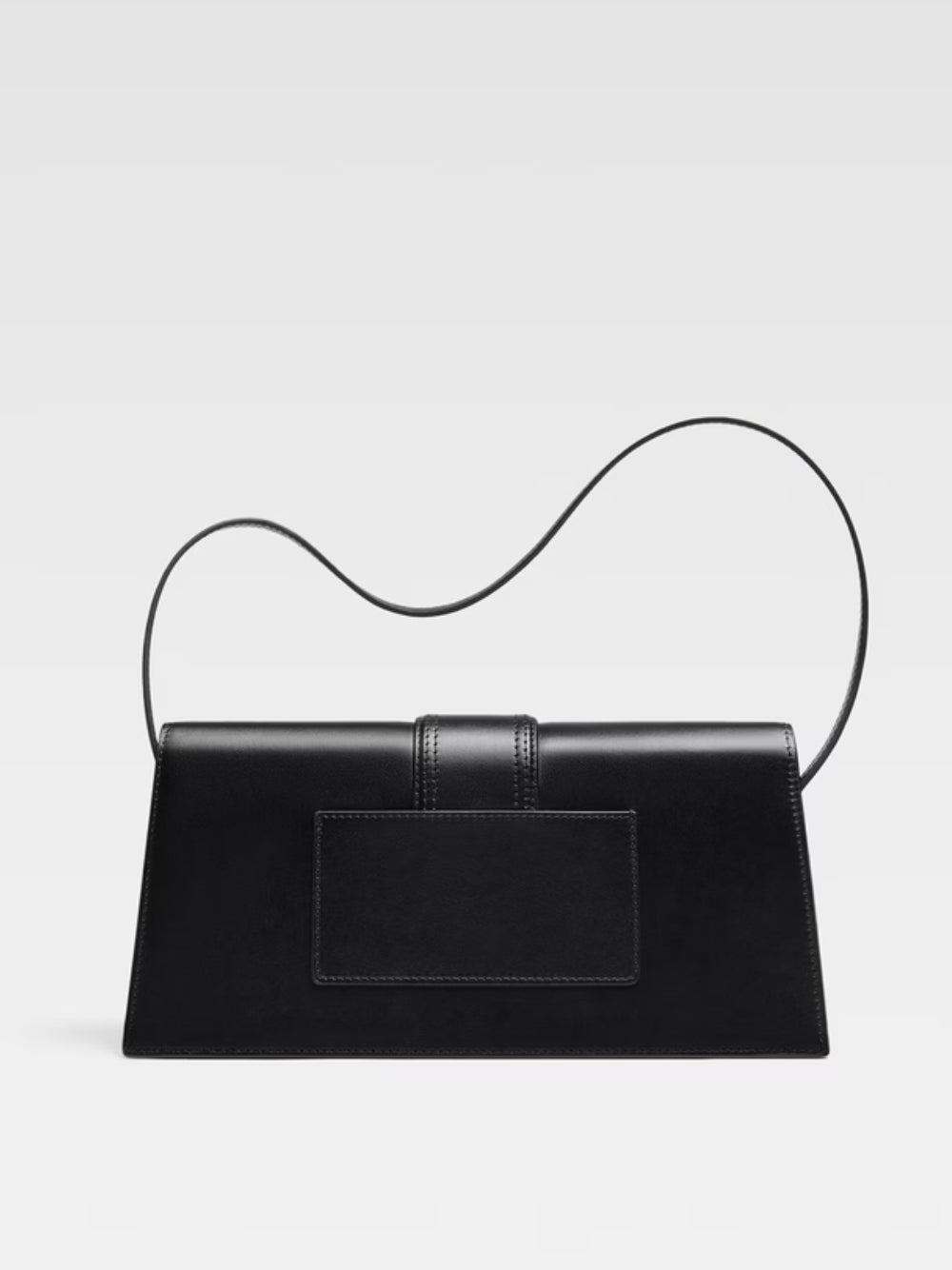 Jacquemus long Bambino Black  leather Handbag