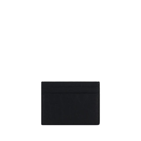 Saint Laurent Cassandre Card Black Lamb Wallet