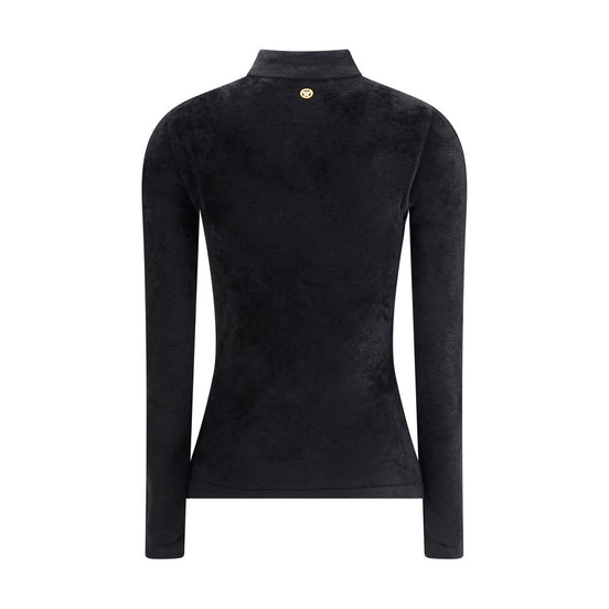 Versace Black Viscose Hoodie