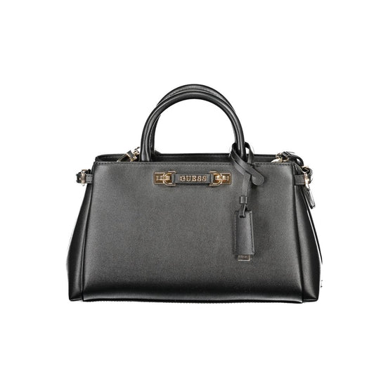 Guess Jeans Nero Poliuretano Women Handbag