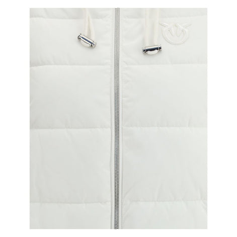 PINKO White Polyester Full-Length Jacket