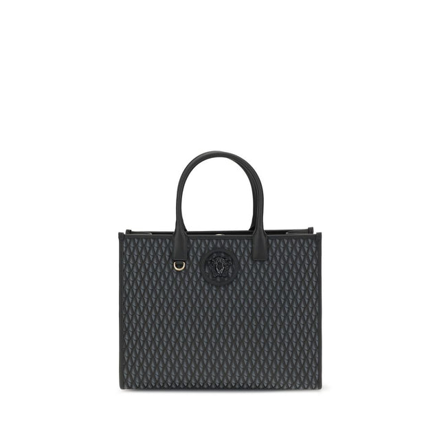 Versace Black Cotton Handbag