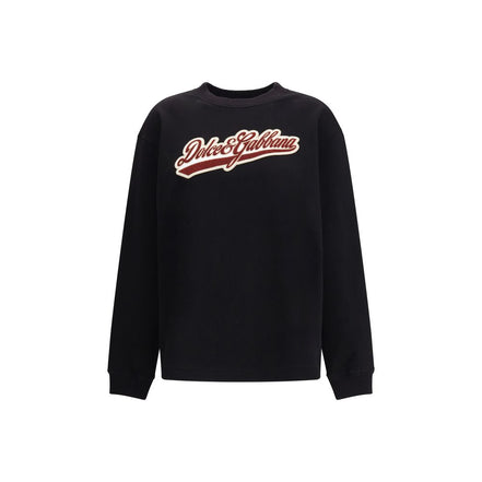 Dolce & Gabbana Black Cotton Sweatshirt