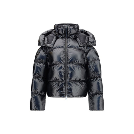 MONCLER x EDWARD ENNINFUL Black Polyamide Full-Length Jacket
