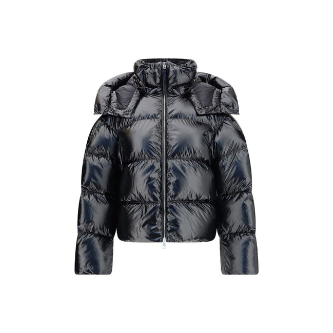 MONCLER x EDWARD ENNINFUL Black Polyamide Full-Length Jacket