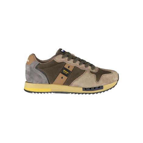 Blauer Green Leather Men Sneaker