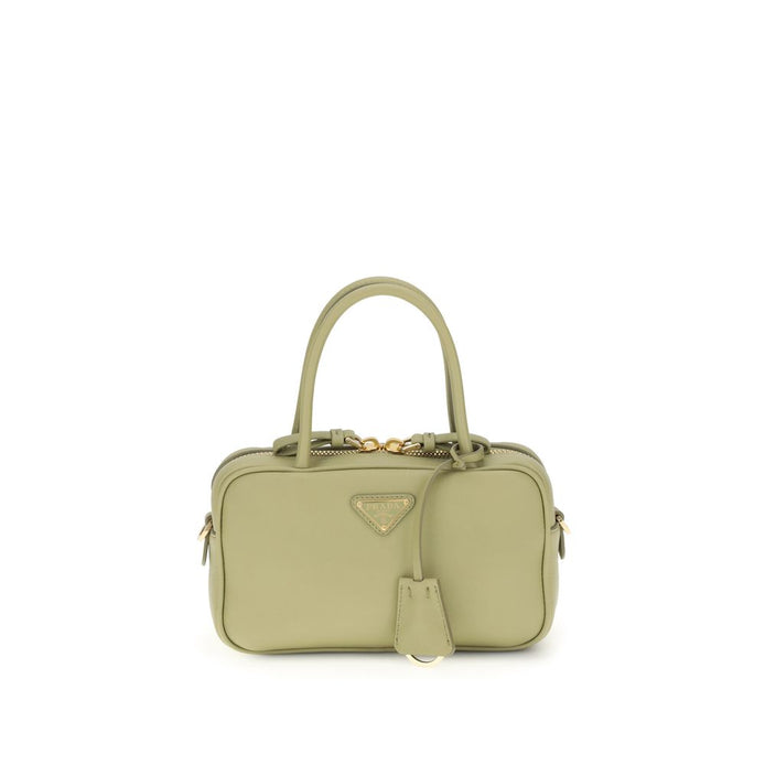 Prada Bicolor Calf Leather Bos Taurus Handbag