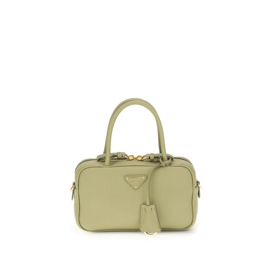 Prada Bicolor Calf Leather Bos Taurus Handbag