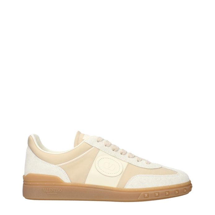 Valentino Garavani Upvillage Beige Fabric Low Top Sneakers