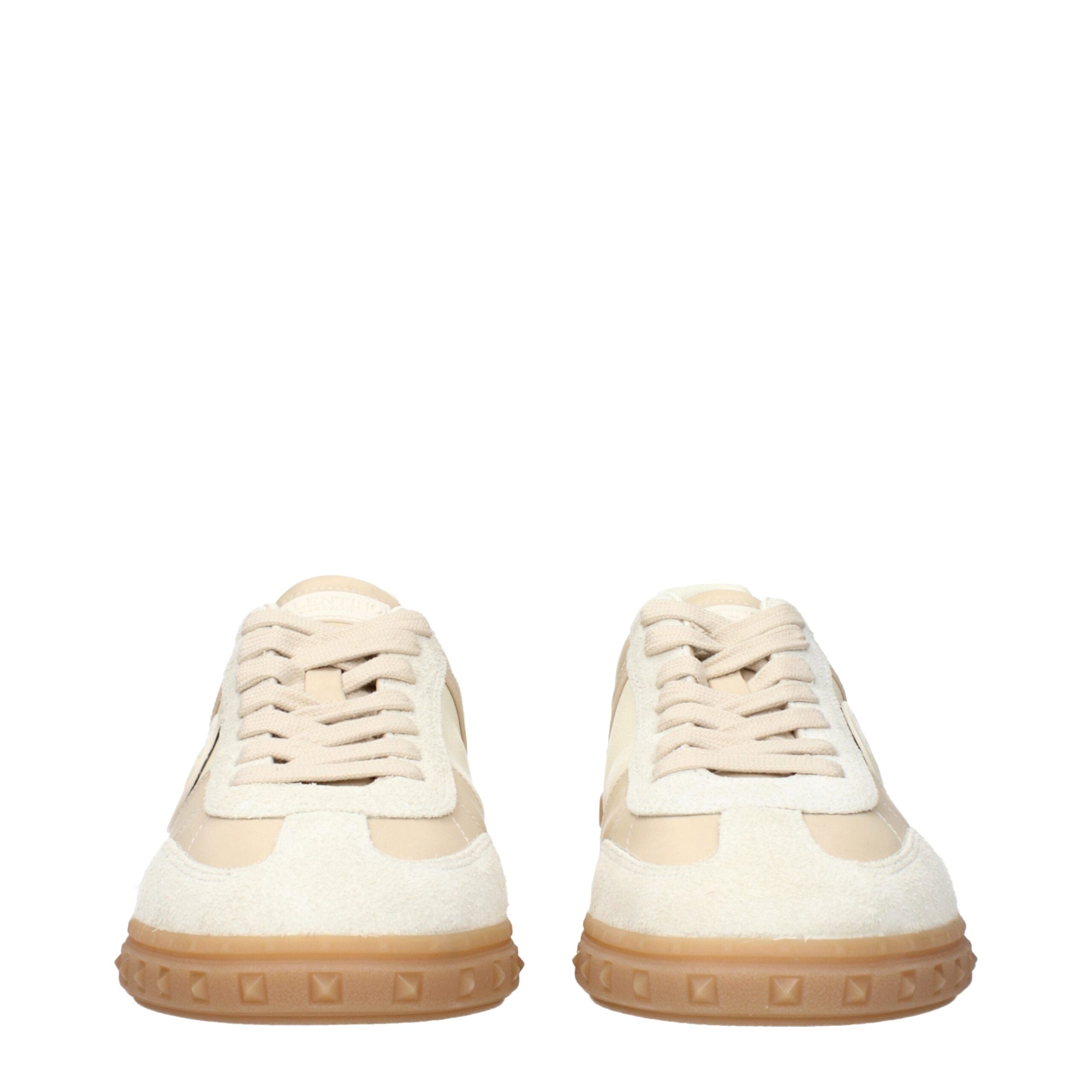 Valentino Garavani Upvillage Beige Fabric Low Top Sneakers