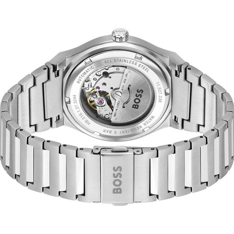 Hugo Boss Gray Stainless Steel Dress Watch