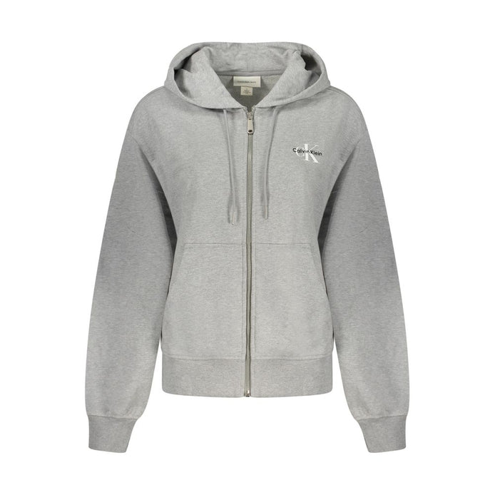 Calvin Klein Grigio Cotton Women's Hoodie