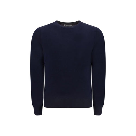 Brunello Cucinelli Blue Wool Oves Aries Sweatshirt