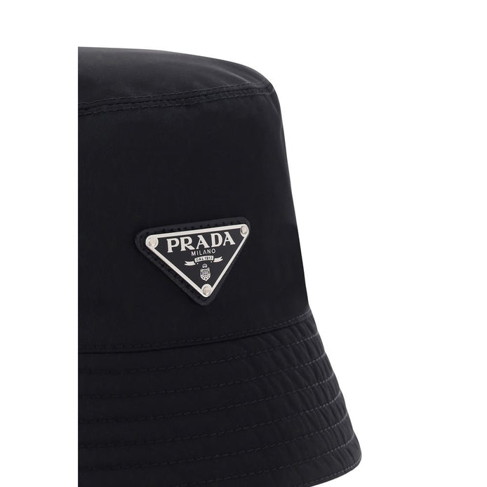 Prada Black Polyamide Bucket Hat