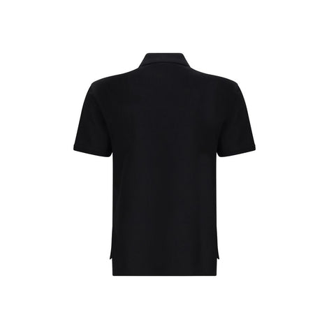 Givenchy Black Cotton Polo Shirt