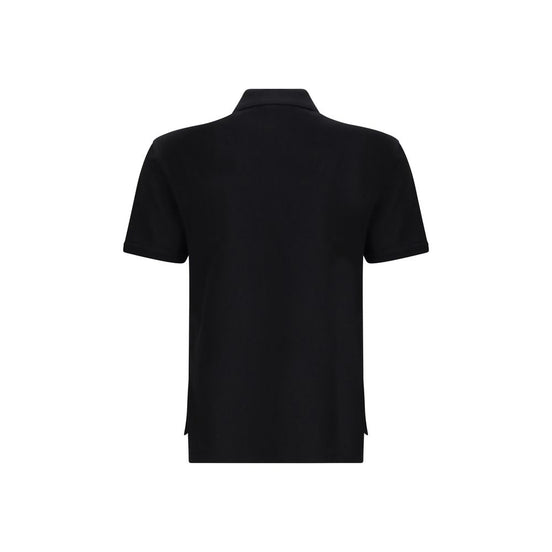 Givenchy Black Cotton Polo Shirt