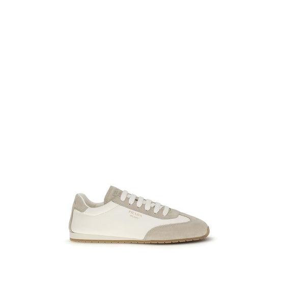 Prada Beige Lamb Ovis Aries Aries Low Top Sneakers