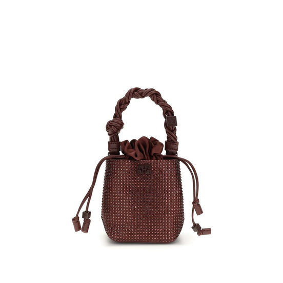 Ganni mini Bou Bucket Bordeaux Women Handbag