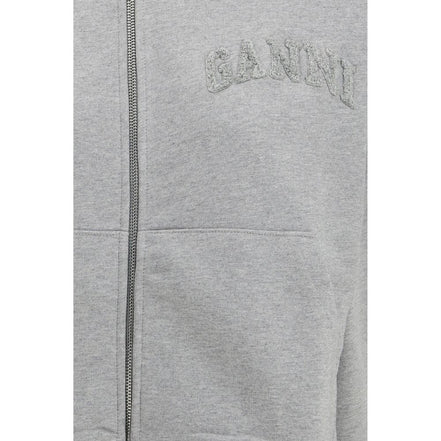 Ganni Gray Cotton Sweatshirt