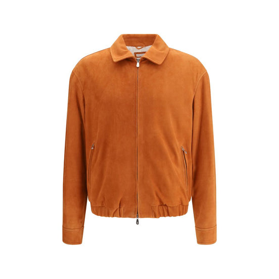 Brunello Cucinelli Multicolor Leather Leather Jacket