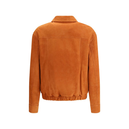 Brunello Cucinelli Multicolor Leather Leather Jacket