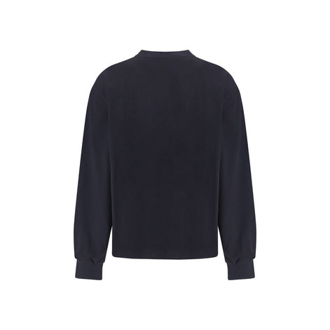 Ganni Black Cotton Sweatshirt