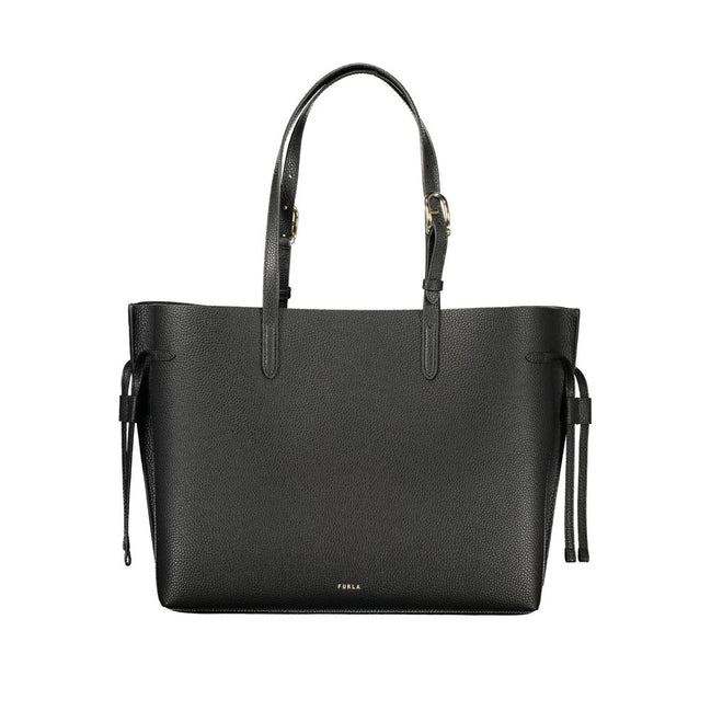 Furla Black Leather Women Handbag