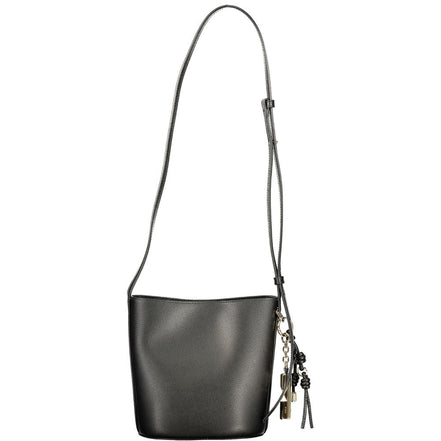 Furla Nero Leather Women Bucket Bag