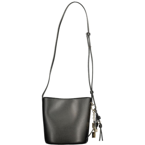 Furla Nero Leather Women Bucket Bag
