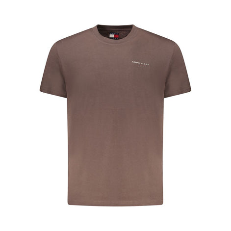 Tommy Hilfiger Brown Cotton Men's T-Shirt