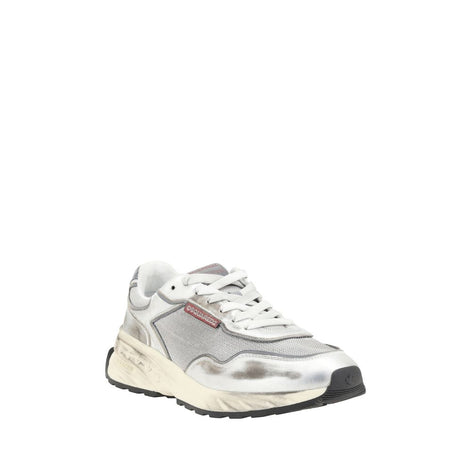 Dsquared² White Calf Leather Bos Taurus Sneakers