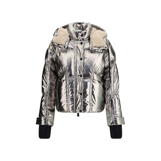 Moncler Grenoble Silver Polyester Coat