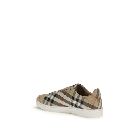 Burberry Beige Nylon Low Top Sneakers