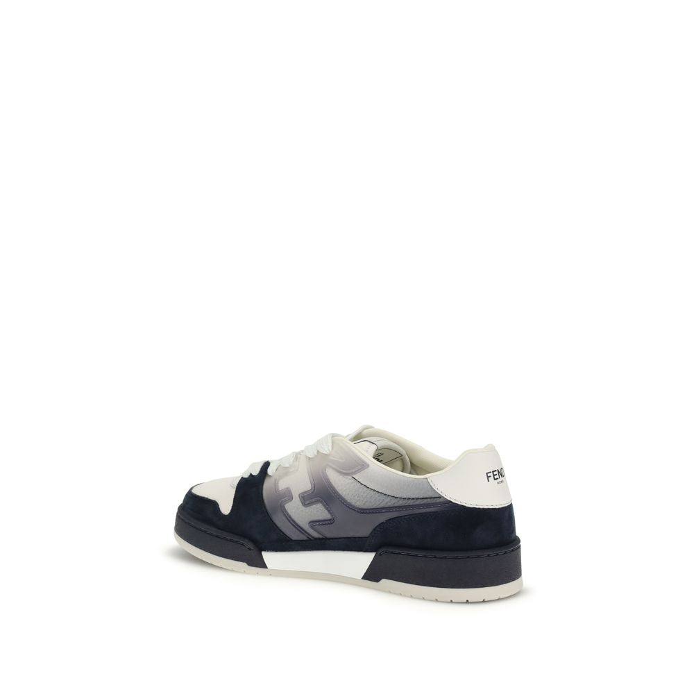 Fendi Multicolor Calf Leather Bos Taurus Low Top Sneakers