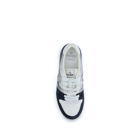 Fendi Multicolor Calf Leather Bos Taurus Low Top Sneakers