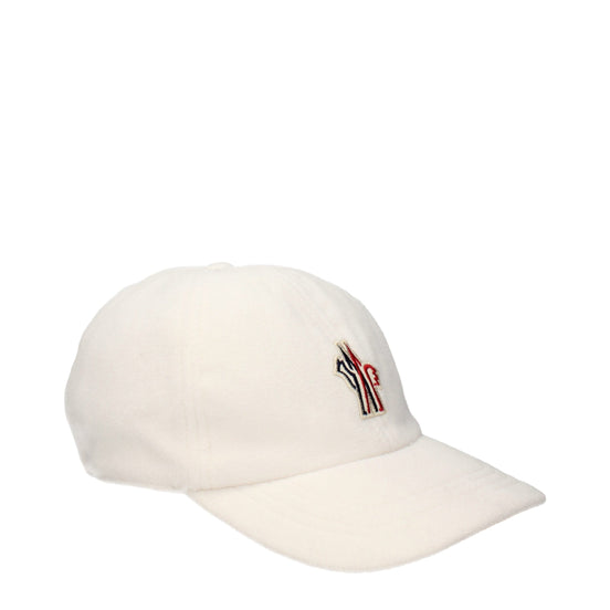 Moncler Grenoble White Polyester Cap (Baseball Hat)