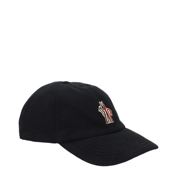 Moncler Grenoble Black Polyester Cap (Baseball Hat)