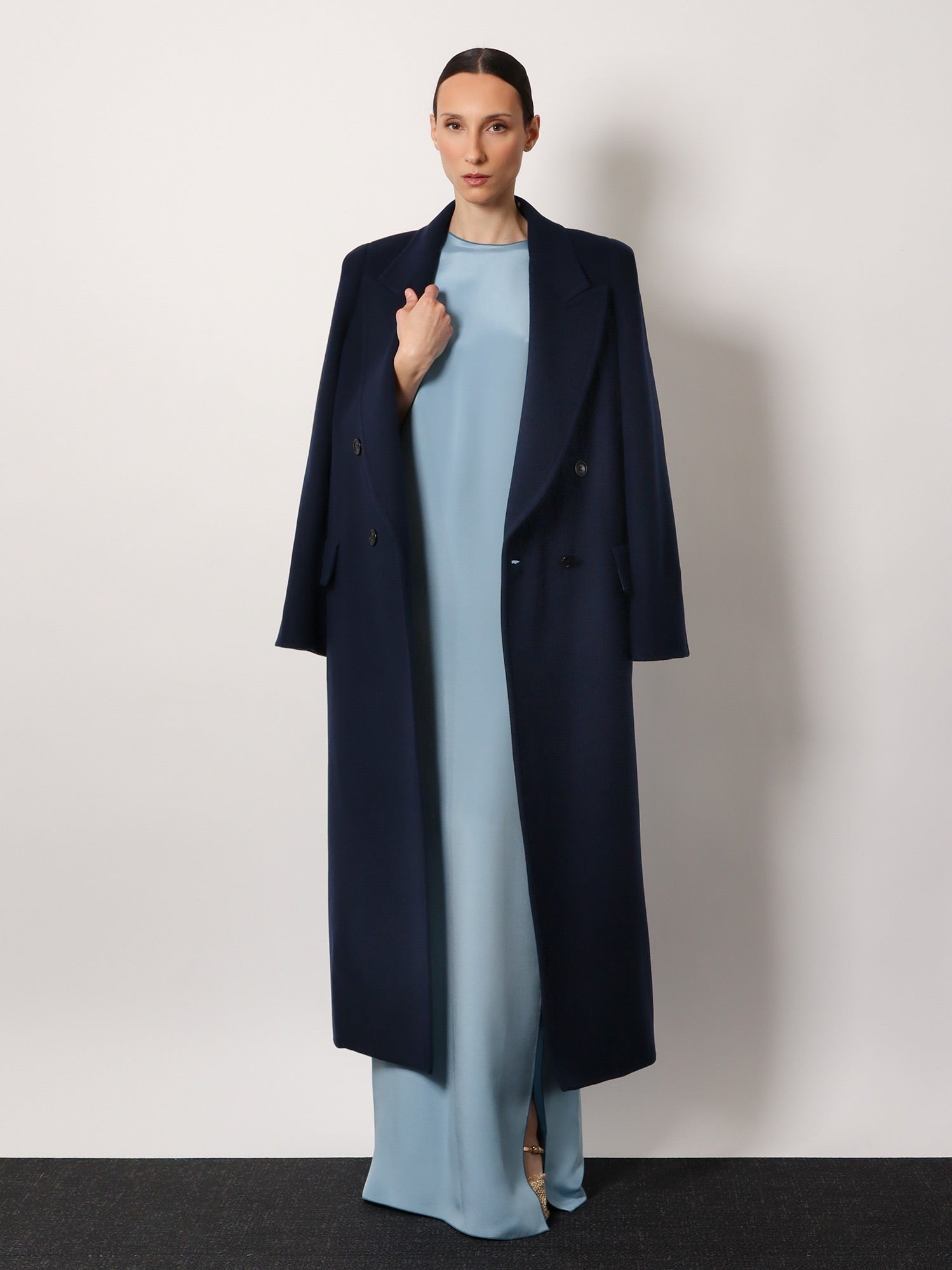 Albania 1234 Max Mara sfilata virgin wool and cashmere coat