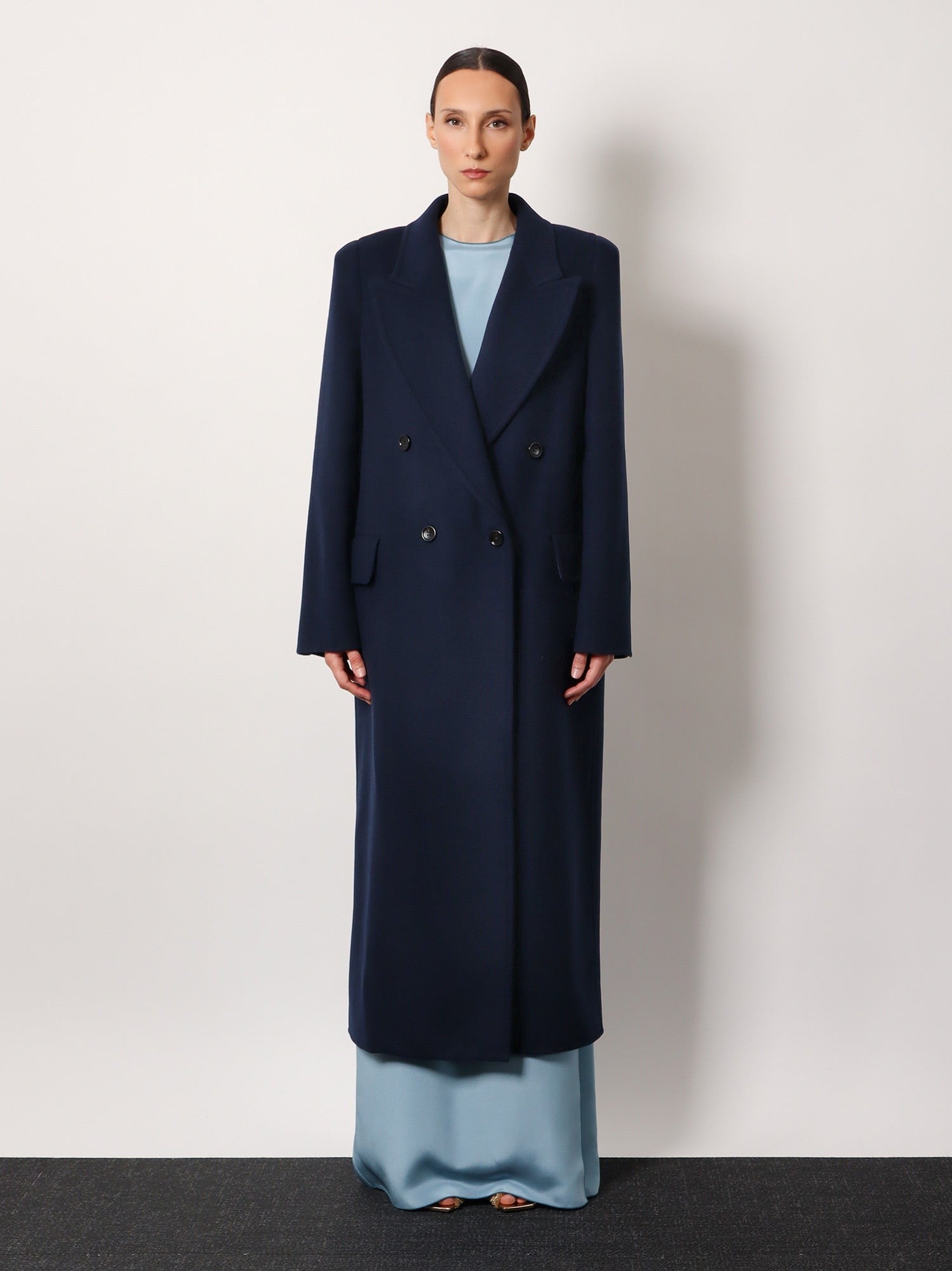 Albania 1234 Max Mara sfilata virgin wool and cashmere coat