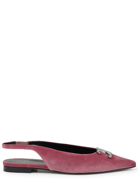 alma triomphe velvet flat slingback 05
