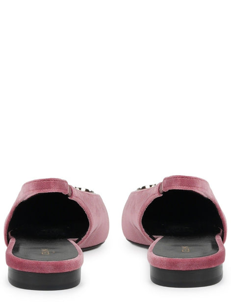 alma triomphe velvet flat slingback 05
