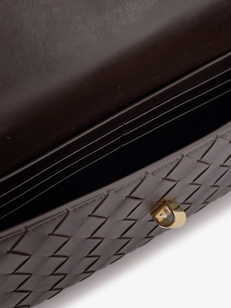 Bottega Veneta Andiamo Leather Clutch with Intrecciato motif