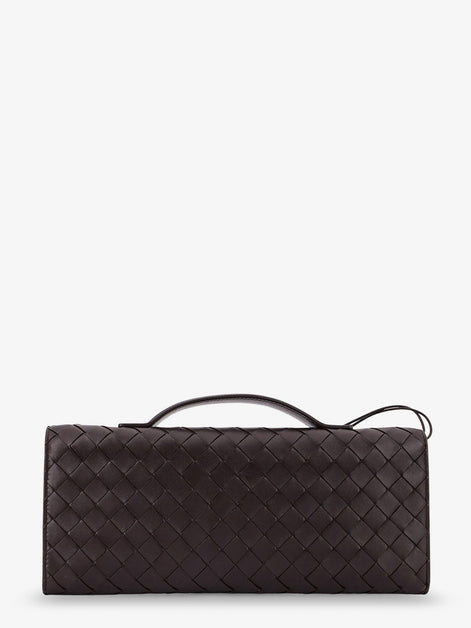 Bottega Veneta Andiamo Leather Clutch with Intrecciato motif