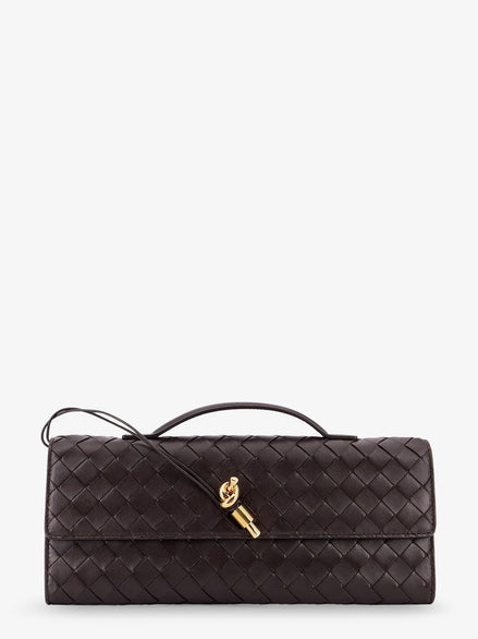 Andiamo Leather Clutch with Intrecciato motif