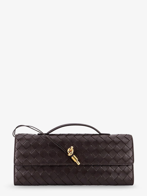 Andiamo Leather Clutch with Intrecciato motif